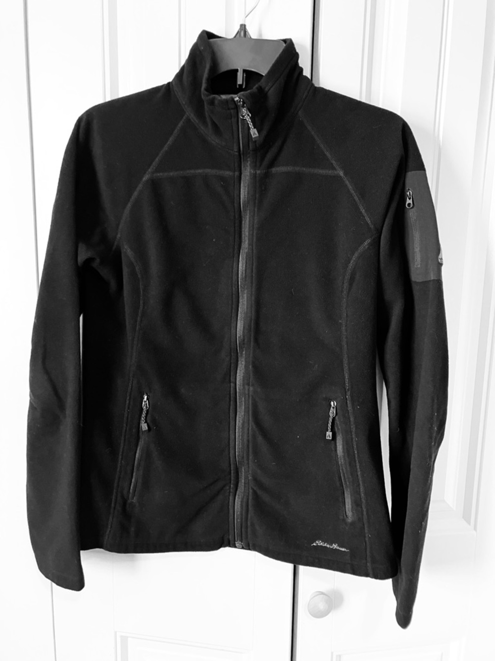 Eddie Bauer First Ascent Black Zip-Up Fleece Jacket